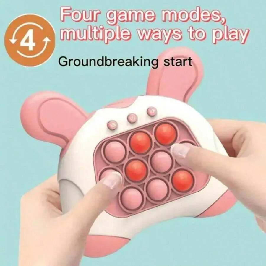 Matching Game Console, Handheld Game, Interactive Educational Learning Toy - Quick-Press Handheld Game Console