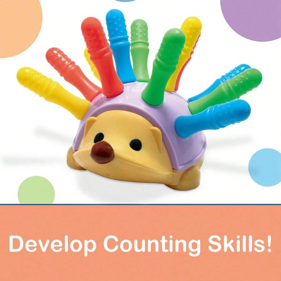 Toddler Learning Toys - Fine Hand Hedgehog, Fine Motor Toys, Over 12 Months Old, 14-Piece Set, Toddler Toys, Essential Toys For Newborns, Children's Day Gifts, Special Promotion In Summer, Kids Toys
