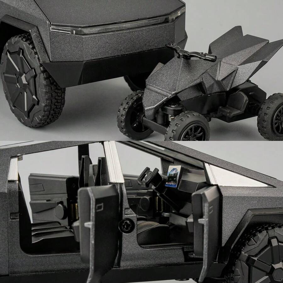 1:32 Scale Zinc Alloy Pickup SUV Model Toy With $Ound Lights And Pull-BackChristmas Surprise Toy Car For Birthday Gifts For Boys And Girls