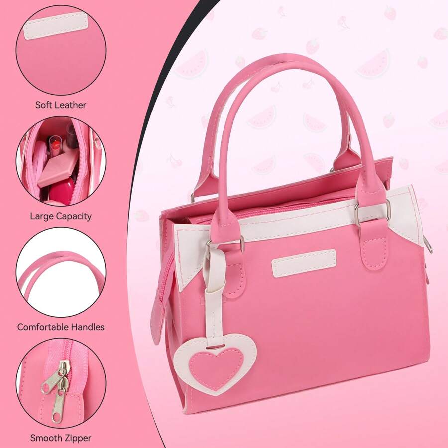 Play Purse For Little Girls, Pretend Princess PlayGirls Toys For 3 4 5 6 7 8 Year Old, Toddler Pursewith Accessories, Kids Toy Purse Birthday ForGirs Ages 3-5 4-5 6-8