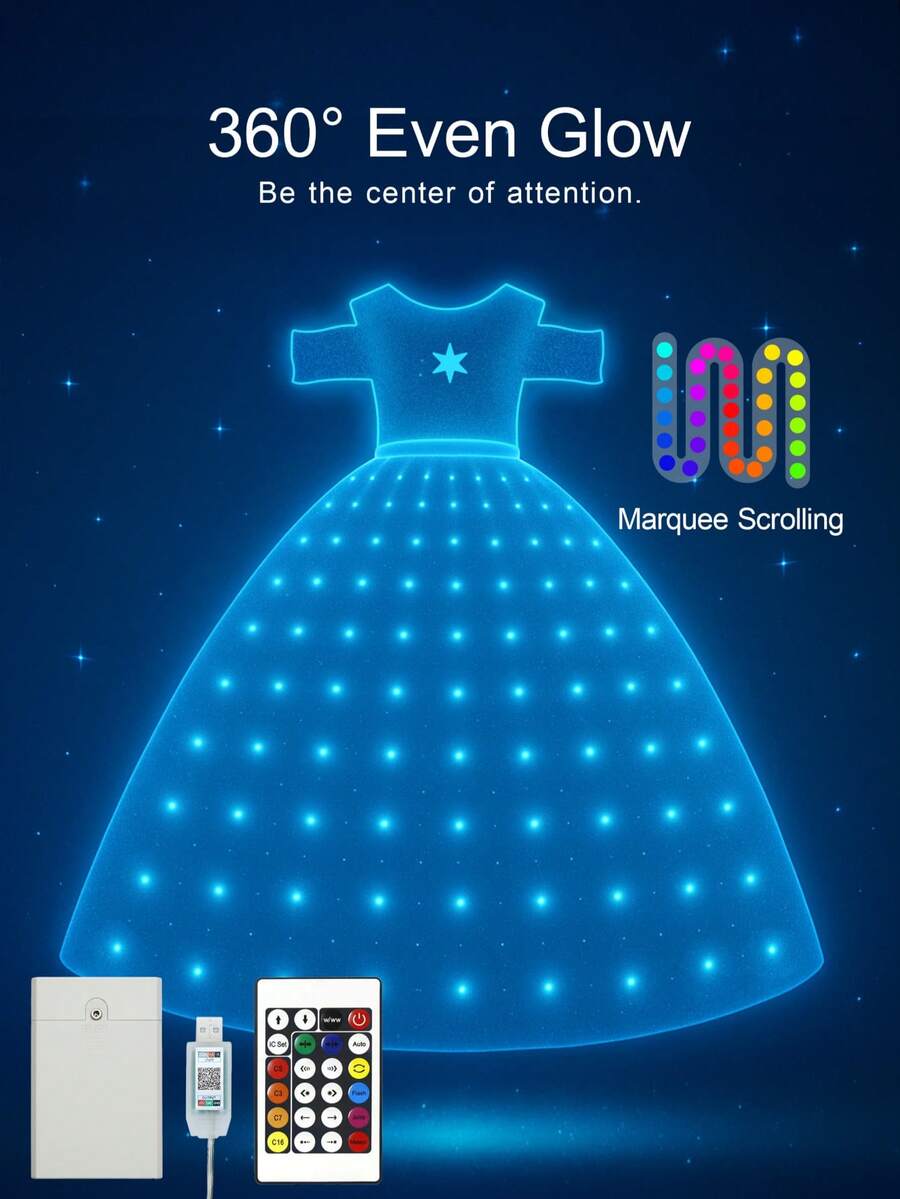 Light Up Pink Princess Dresses For Girls Halloween Costumes Girls Toddler Kids Teens