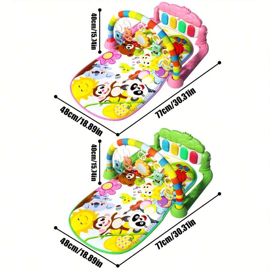 Baby Interactive Music Pedal Piano Play Mat - Fun And Educational Fitness Frame Toy For Baby,