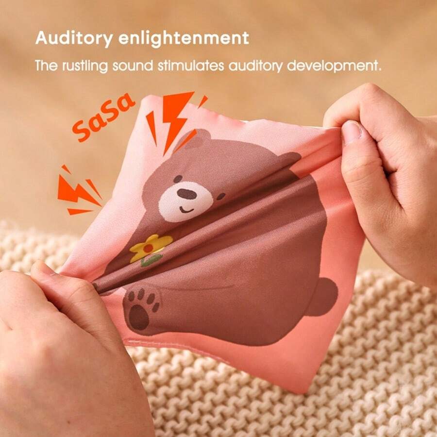 16 Pieces/Set Of Children's Puzzle Toys, Cotton Tissue Box Children's Toys, Sensory Toys, Cartoon Animal Shape Recognition Color Multifunctional Box