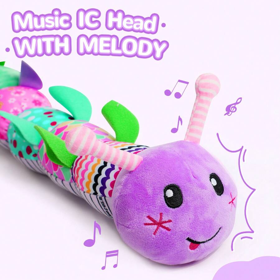 Newborn Baby Girl Gift Toys For 0 3 6 12 Months,Infant Tummy Time Toys,Musical Stuffed Animal With Multi-Sensory Crinkle, Rattle And Textures,Baby Boy Girl Halloween Gifts, Baby Stuff