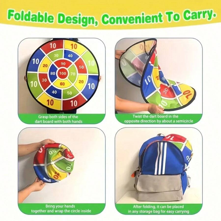 29" Large Dart Board For Kids, Kids Dart Board With Sticky Balls, Boys ToyS,Indoor/SportOutdoor Fun Party Play Game Toys, Birthday Gifts For 3 4 5 6 7 8 9 10 1112 YearOldBoys Girls