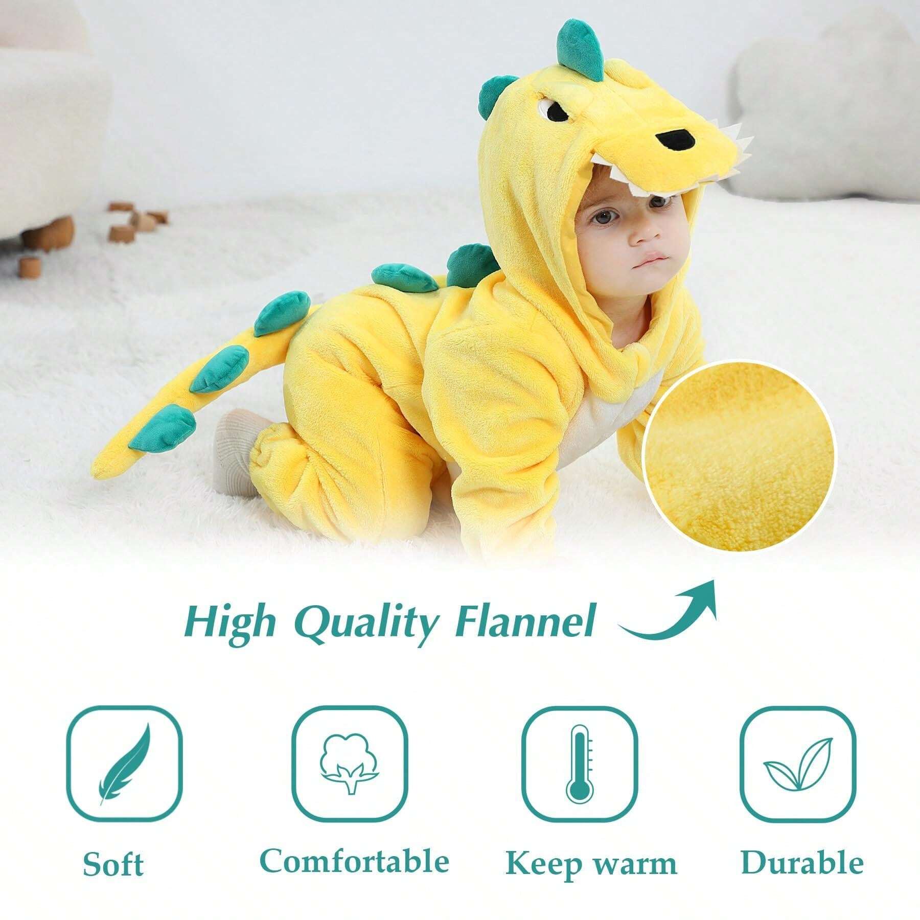 Dinosaur Costumes For Toddlers, Kids Dinosaur Inspired Jumpsuit, Dress Up Outfit For Boys & Girls, Baby's Dinosaur Cosplay Clothesspiderman Costume For Kids,Disfraces De Niños,Beast Boy Costume