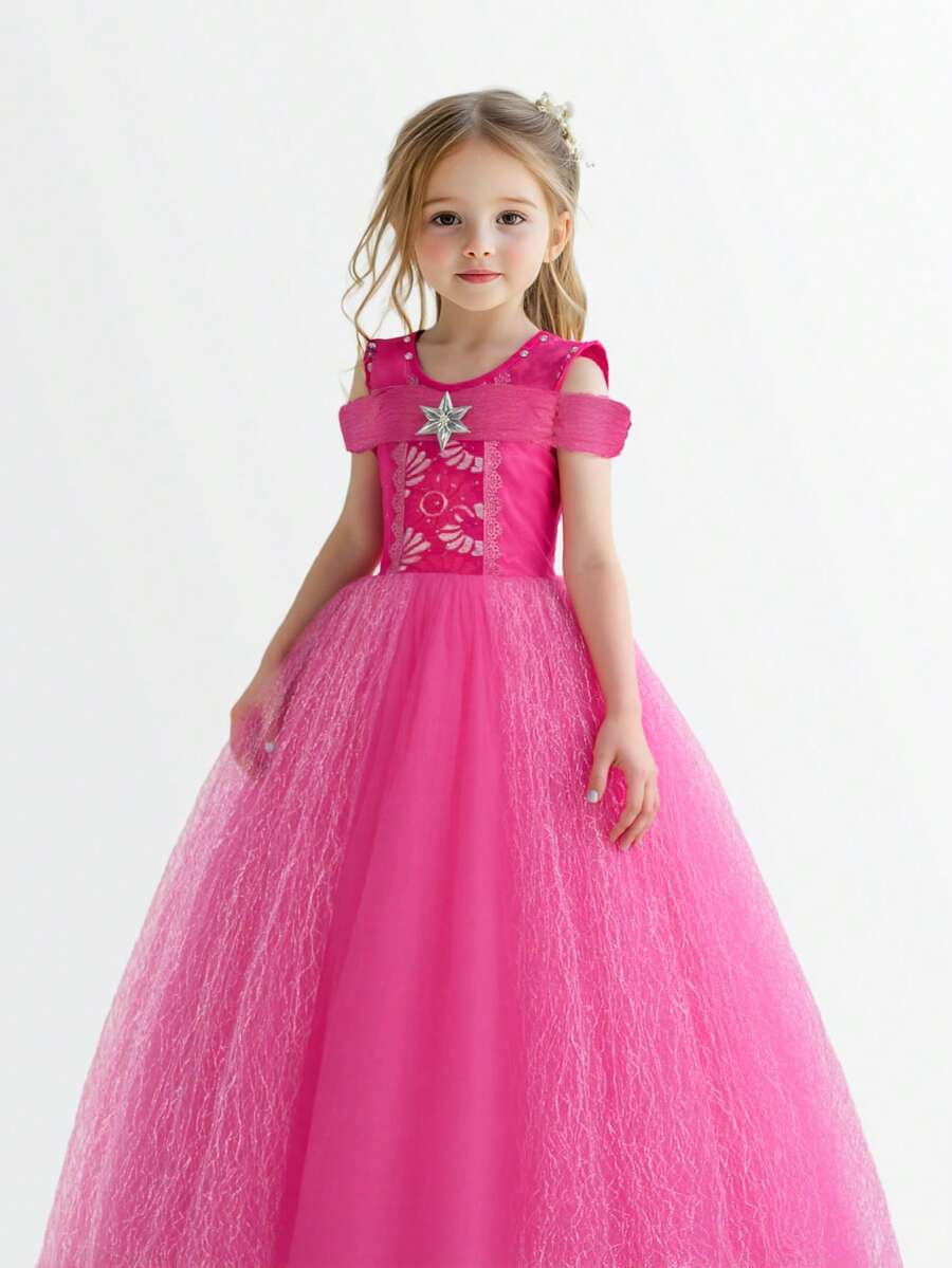 Light Up Pink Princess Dresses For Girls Halloween Costumes Girls Toddler Kids Teens