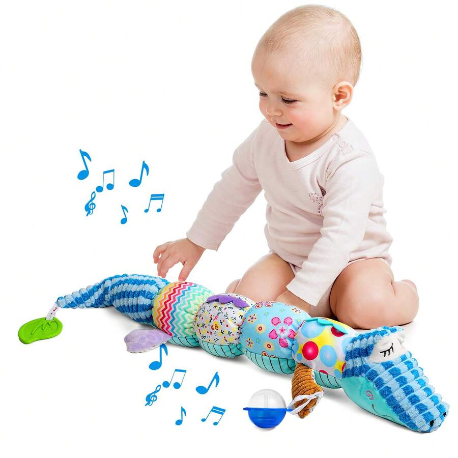 Newborn Baby Girl Gift Toys For 0 3 6 12 Months,Infant Tummy Time Toys,Musical Stuffed Animal With Multi-Sensory Crinkle, Rattle And Textures,Baby Boy Girl Halloween Gifts, Baby Stuff