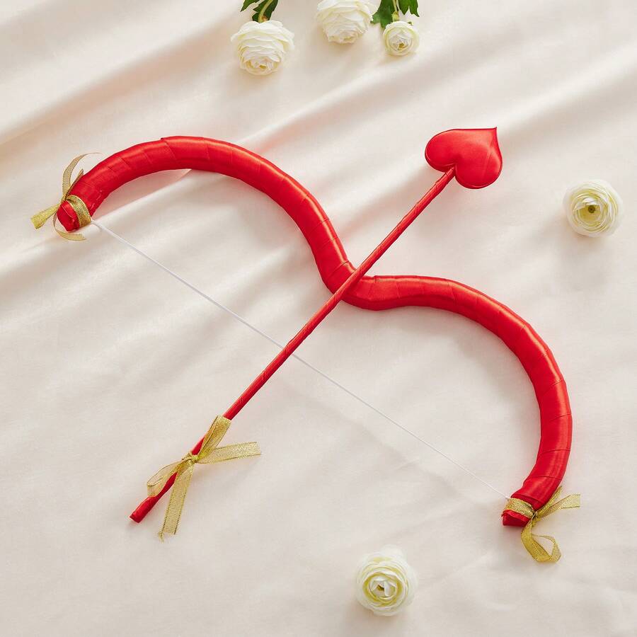 Cupid Bow And Arrow Set, Valentine's Day Cupid Costume Photo Props For Adults And Teens