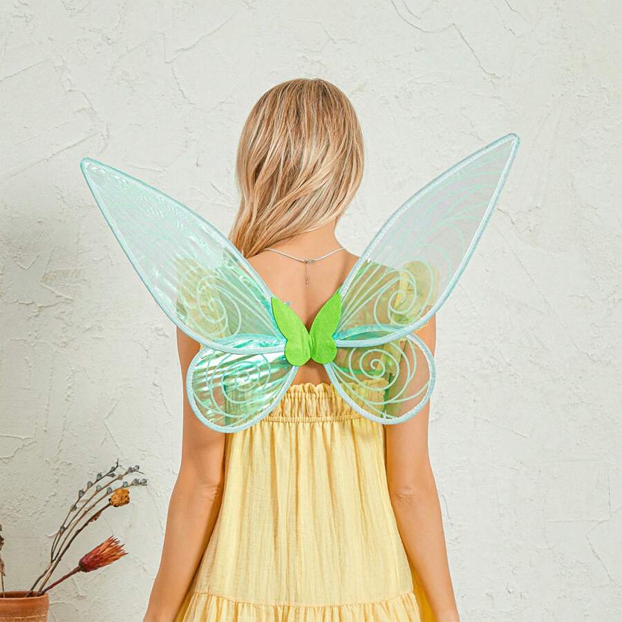 Glowing Butterfly Wings For Kids Girls, Angel Wing Fairy Wings Valentine's Day Costume Colorful Birthday Party Favors Easter