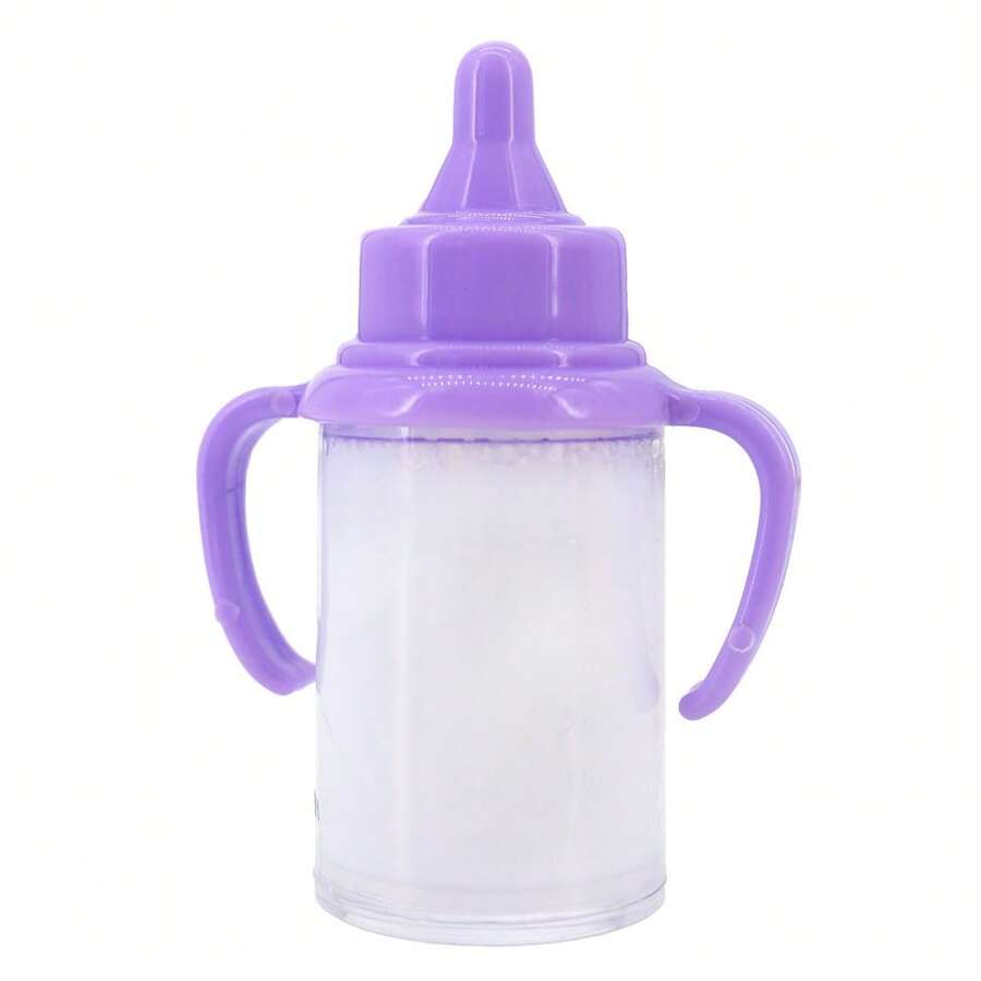 7-In-1, Bottled With Two Large Milk And Orange Juice Bottles, Two Small Milk And Orange Juice Cans, And Two Blue And Orange Pacifiers, Suitable For Reborn Dolls Around 40 Centimeters In Size
