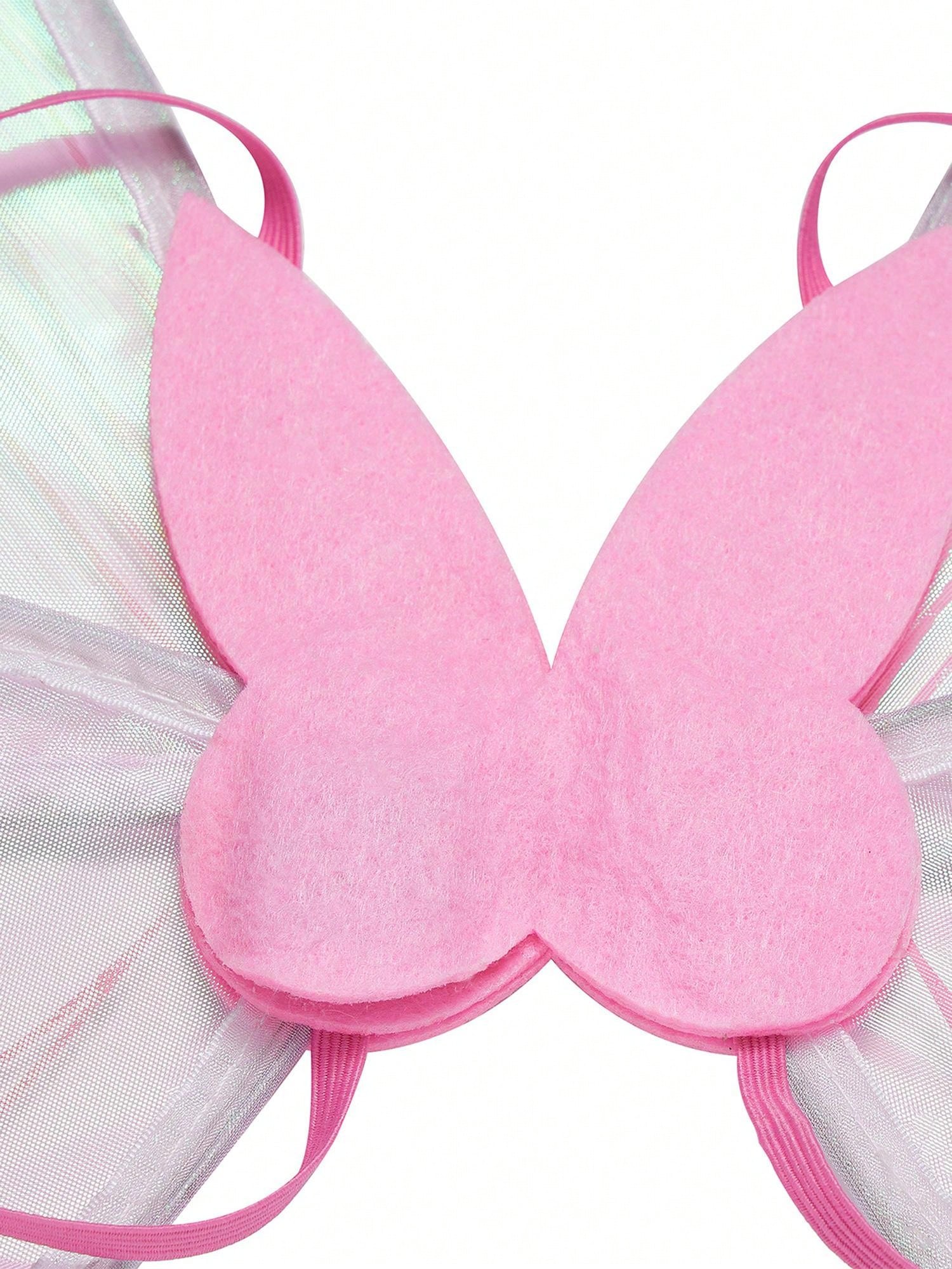 Glowing Butterfly Wings For Kids Girls, Angel Wing Fairy Wings Valentine's Day Costume Colorful Birthday Party Favors Easter