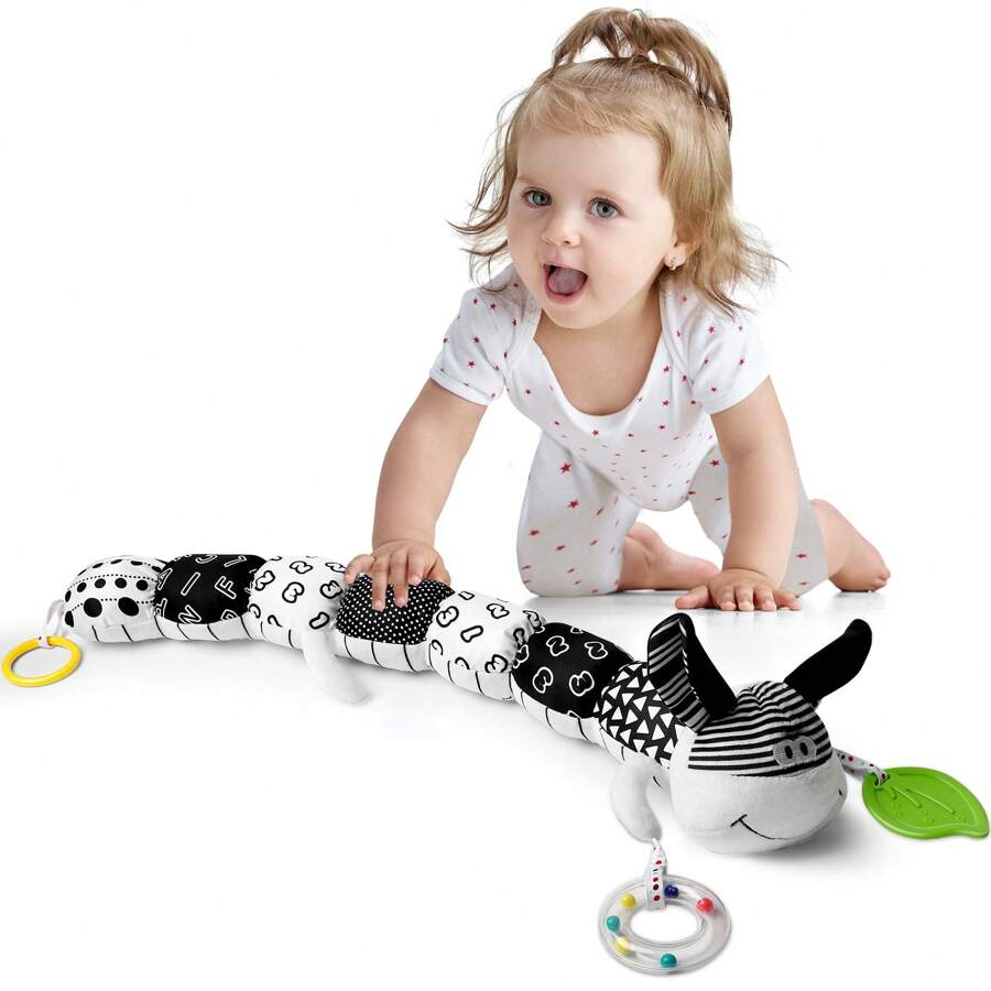 Newborn Baby Girl Gift Toys For 0 3 6 12 Months,Infant Tummy Time Toys,Musical Stuffed Animal With Multi-Sensory Crinkle, Rattle And Textures,Baby Boy Girl Halloween Gifts, Baby Stuff