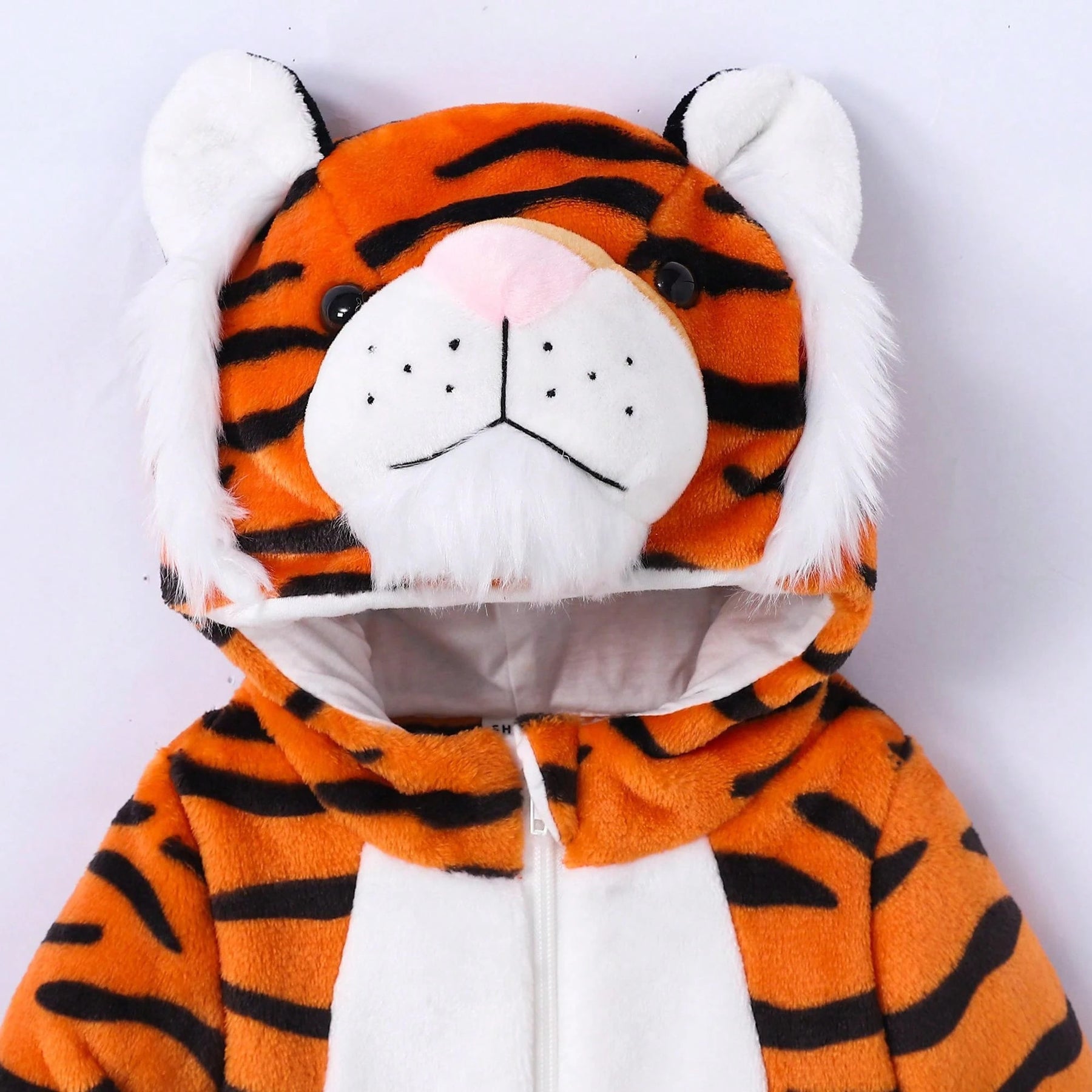 Tiger Costume For Kids & Toddlers, Animal Fancy Dress Costume Outfit Hooded Romper Jumpsuit