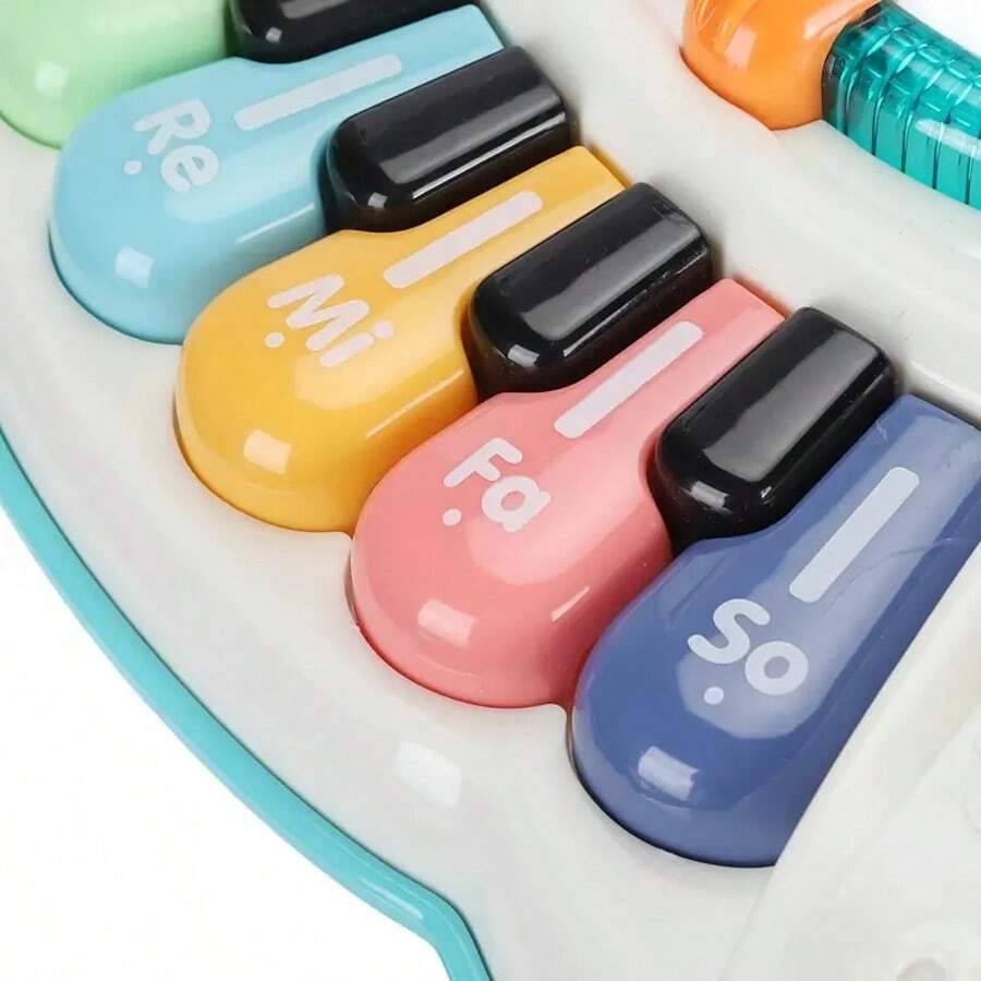 Children's Interactive Luminous Music Activity Table - Adjustable And Detachable Legs, Simulated Piano Keys, Sensory Training Toys,