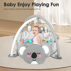 4-In-1 Baby Play Mat Baby Gym,Mat For Floor Activity Gym Ball Pit Including 30 Balls With 5 Infant Learning Sensory Baby Toys For Newborn Toddler To Develop Motor Cognition Boy & Girl Spring Halloween Gifts