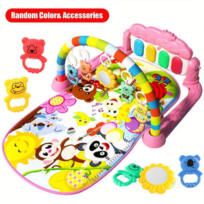 Baby Interactive Music Pedal Piano Play Mat - Fun And Educational Fitness Frame Toy For Baby,