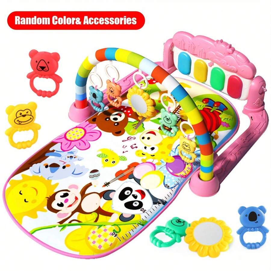 Baby Interactive Music Pedal Piano Play Mat - Fun And Educational Fitness Frame Toy For Baby,