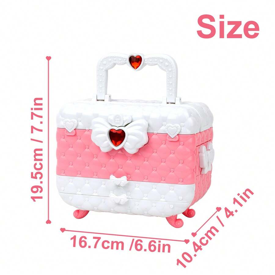 Cosmetics - Girls' Children's Makeup Set, Washable Girls' Makeup Set, Washable Children's Makeup Set, Cosmetics Gift Set, Suitable As A Birthday Or Christmas Gift For Girls Aged 3 And Above.