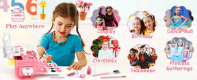 Cosmetics - Girls' Children's Makeup Set, Washable Girls' Makeup Set, Washable Children's Makeup Set, Cosmetics Gift Set, Suitable As A Birthday Or Christmas Gift For Girls Aged 3 And Above.
