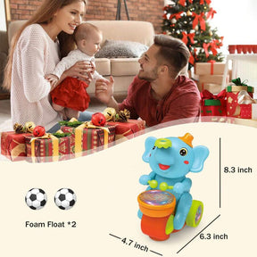Baby Musical Crawling Toy With Lights, Sounds, Blowing Ball, Infant Sensory Toys, Birthday Gifts For Kids Boy Girl 3+ Years