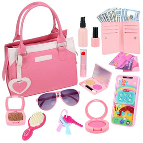 Play Purse For Little Girls, Pretend Princess PlayGirls Toys For 3 4 5 6 7 8 Year Old, Toddler Pursewith Accessories, Kids Toy Purse Birthday ForGirs Ages 3-5 4-5 6-8