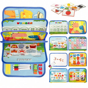 3 Pages/4 Pages Sensory Activity Board, Quiet Book, Toys, Life Tips, Educational Learning Toys, Color, Shape, Distinguishing Letters, Matching Games, Felt Toys, Christmas Halloween Birthday Gifts