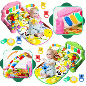Baby Interactive Music Pedal Piano Play Mat - Fun And Educational Fitness Frame Toy For Baby,