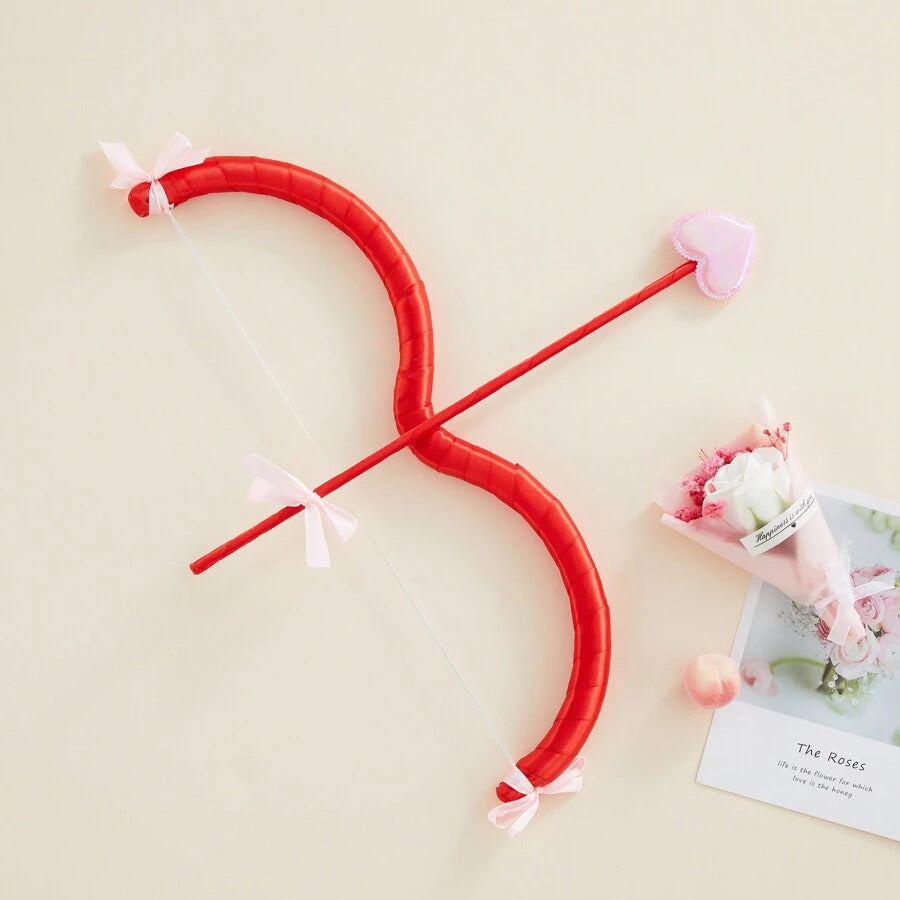 Cupid Bow And Arrow Set, Valentine's Day Cupid Costume Photo Props For Adults And Teens
