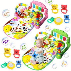 Baby Interactive Music Pedal Piano Play Mat - Fun And Educational Fitness Frame Toy For Baby,