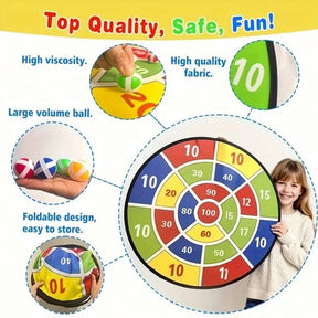 29" Large Dart Board For Kids, Kids Dart Board With Sticky Balls, Boys ToyS,Indoor/SportOutdoor Fun Party Play Game Toys, Birthday Gifts For 3 4 5 6 7 8 9 10 1112 YearOldBoys Girls