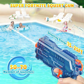 Gun - Leakproof Squirt Gun Adults Summer Blaster Soaker Small Guns Toys, 2 Pack Watergun Pool Beach Outdoor Fighting Blue Orange