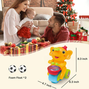 Baby Musical Crawling Toy With Lights, Sounds, Blowing Ball, Infant Sensory Toys, Birthday Gifts For Kids Boy Girl 3+ Years