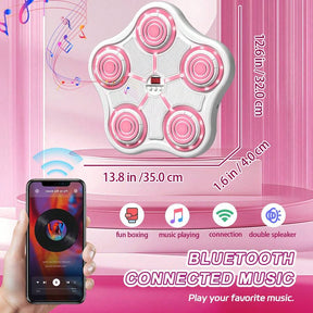 1 PC Smart Music Punching Machine, Height Adjustable, Rechargeable Indoor Workout Equipment With Gloves, Kids Music Punching Boxing Target To Replace Punching Bags, Birthday And Christmas Gifts Suitable For Adults And 3+ Kids
