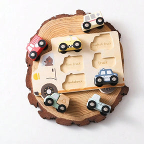 Kids Puzzles Wooden Baby Toys Montessori 3D Puzzle Toys For Babies Educational Toys Puzzle Child 2 Years Cars Match Board Puzzle