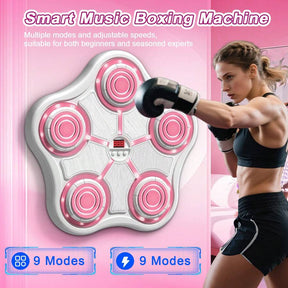 1 PC Smart Music Punching Machine, Height Adjustable, Rechargeable Indoor Workout Equipment With Gloves, Kids Music Punching Boxing Target To Replace Punching Bags, Birthday And Christmas Gifts Suitable For Adults And 3+ Kids
