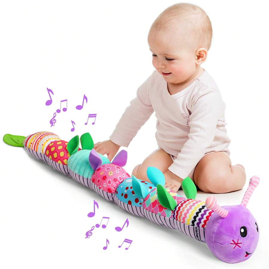 Newborn Baby Girl Gift Toys For 0 3 6 12 Months,Infant Tummy Time Toys,Musical Stuffed Animal With Multi-Sensory Crinkle, Rattle And Textures,Baby Boy Girl Halloween Gifts, Baby Stuff