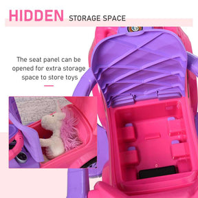 3 In 1 Push Cars for Toddlers Kid Ride on Push Car Stroller Sliding Walking Car with Horn Music Light Function Secure Bar Ride on Toy for Boy Girl 1-3 Years Old Pink
