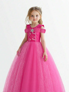 Light Up Pink Princess Dresses For Girls Halloween Costumes Girls Toddler Kids Teens