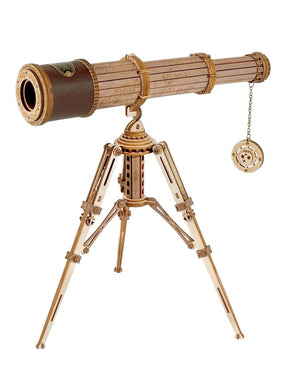 Monocular Telescope 3D Wooden Puzzle Craft Kits to BuildGame Assembly Toys for Children Teens Adult Birthday Gift