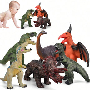 6 Piece Jumbo Dinosaur Toys For Kids And Toddlers, Dinosaur Toys For Kids 3-5, Large Soft Dinosaur Toys For Dinosaur Lovers - Perfect Dinosaur Party Favors, Birthday Gifts