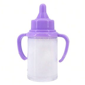 7-In-1, Bottled With Two Large Milk And Orange Juice Bottles, Two Small Milk And Orange Juice Cans, And Two Blue And Orange Pacifiers, Suitable For Reborn Dolls Around 40 Centimeters In Size
