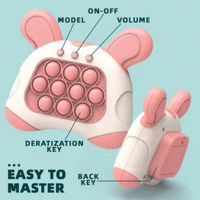 Matching Game Console, Handheld Game, Interactive Educational Learning Toy - Quick-Press Handheld Game Console