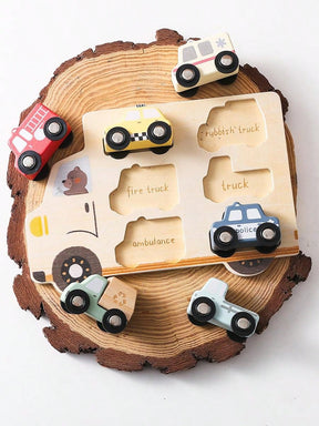 Kids Puzzles Wooden Baby Toys Montessori 3D Puzzle Toys For Babies Educational Toys Puzzle Child 2 Years Cars Match Board Puzzle