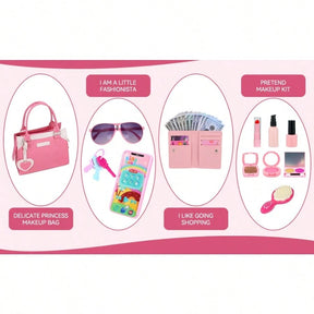 Play Purse For Little Girls, Pretend Princess PlayGirls Toys For 3 4 5 6 7 8 Year Old, Toddler Pursewith Accessories, Kids Toy Purse Birthday ForGirs Ages 3-5 4-5 6-8
