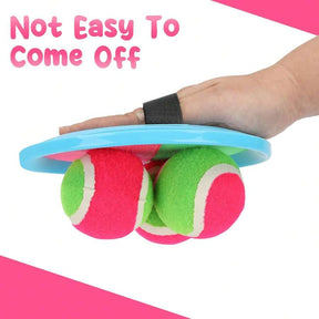 Sticky Ball Toys - Outdoor Play, Beach Toys, Throw And Ball Sets With 2 Paddles And 1Ball, Beach Play Set Playground Set For Backyard, Sea And Beach Accessories, AsHalloween, Easter, Christmas Gift