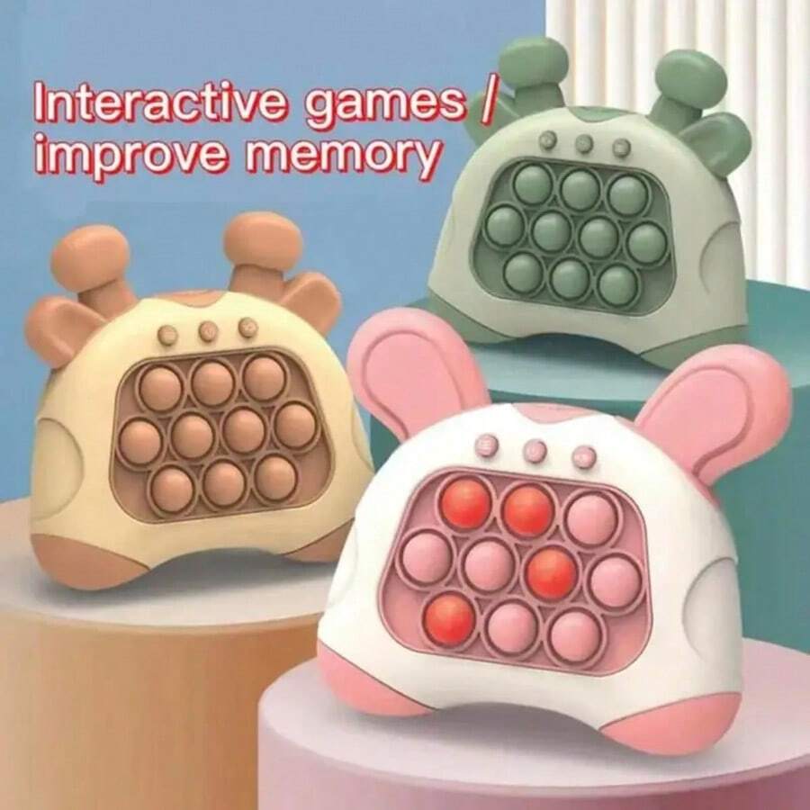 Matching Game Console, Handheld Game, Interactive Educational Learning Toy - Quick-Press Handheld Game Console
