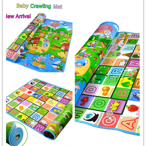 Baby Play Mat Kids Rug For Playroom, Floor Mat For Toddlers, Playtime Collection ABC, Fruit, Animals Educational Area Rugs For Kids Room Classroom Or Picnic