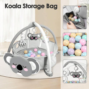 4-In-1 Baby Play Mat Baby Gym,Mat For Floor Activity Gym Ball Pit Including 30 Balls With 5 Infant Learning Sensory Baby Toys For Newborn Toddler To Develop Motor Cognition Boy & Girl Spring Halloween Gifts