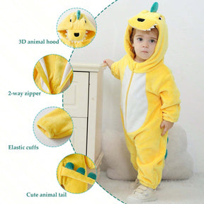Dinosaur Costumes For Toddlers, Kids Dinosaur Inspired Jumpsuit, Dress Up Outfit For Boys & Girls, Baby's Dinosaur Cosplay Clothesspiderman Costume For Kids,Disfraces De Niños,Beast Boy Costume